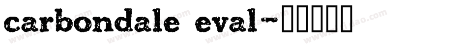 carbondale eval字体转换